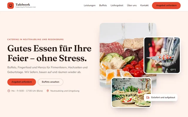 Beispiel-Website Catering & Partyservice