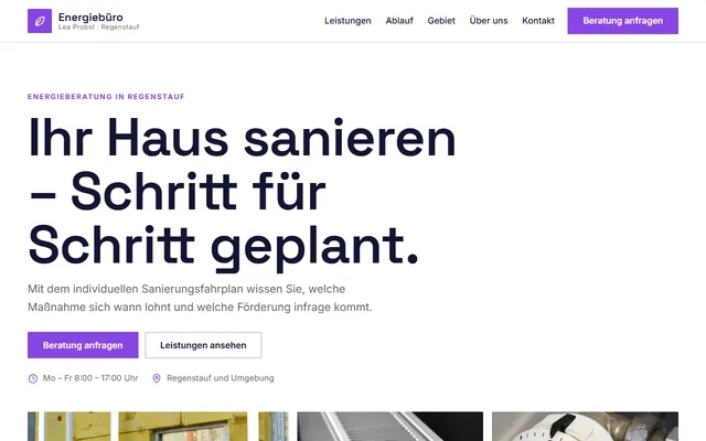 Beispiel-Website Energieberatung