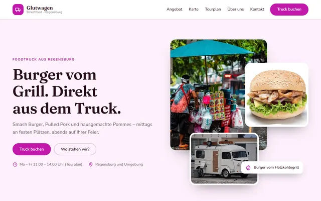 Beispiel-Website Foodtruck
