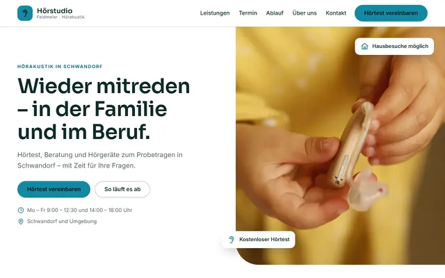 Beispiel-Website Hörakustiker