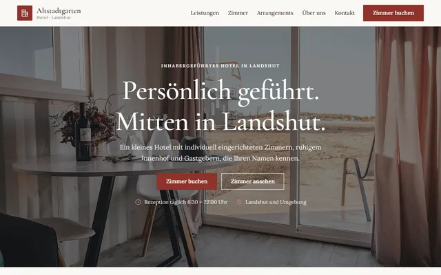 Beispiel-Website Hotel