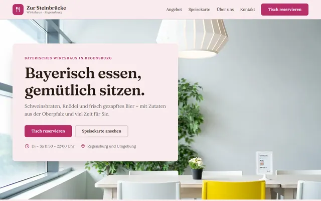 Beispiel-Website Restaurant