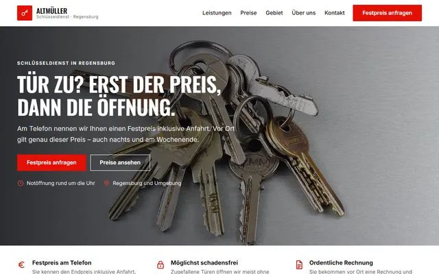 Beispiel-Website Schlüsseldienst
