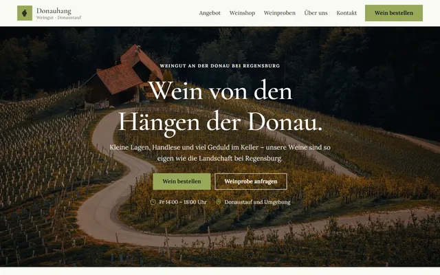 Beispiel-Website Weingut